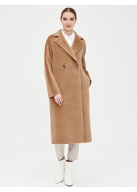 Пальто женское длинное С501L кэмел