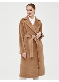 Пальто женское длинное С501L кэмел