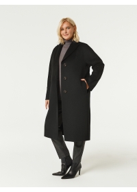 Пальто женское длинное КМ1067 Ven черный