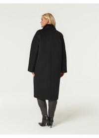 Пальто женское длинное КМ1067 Ven черный