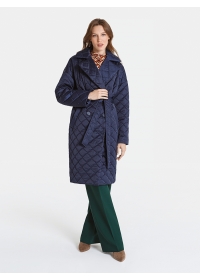 Пальто женское стеганое КМ1070S синий