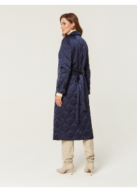Пальто женское стеганое КМ1084S синий