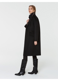 Пальто женское среднее КМ1080 Ven черный