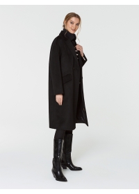 Пальто женское среднее КМ1080 Ven черный