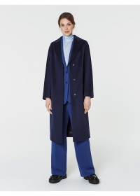 Пальто женское длинное КМ979 Ven т.синий