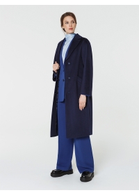 Пальто женское длинное КМ979 Ven т.синий