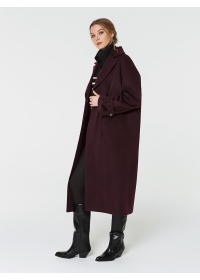 Пальто женское длинное КМ1101 Ven марсала