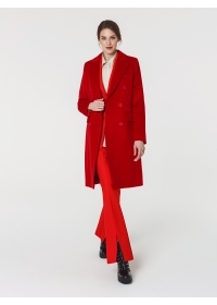 Пальто женское среднее КМ1088 Ven красный
