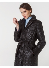 Пальто женское стеганое КМ1104S черный