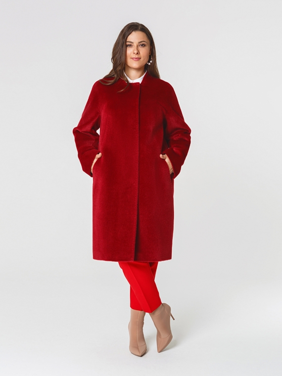 Пальто женское среднее КМ721-1 TL рубиновый