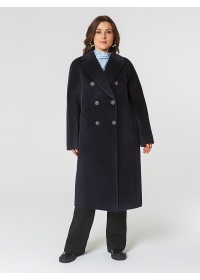 Пальто женское среднее КМ1074 TL т.синий