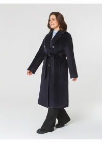 Пальто женское среднее КМ1074 TL т.синий