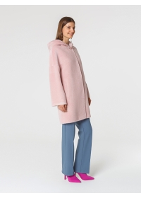 Пальто женское короткое КМ380-2 TL розовый жемчуг