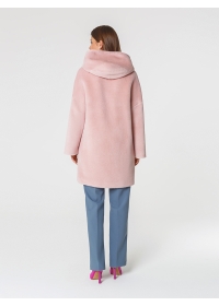Пальто женское короткое КМ380-2 TL розовый жемчуг