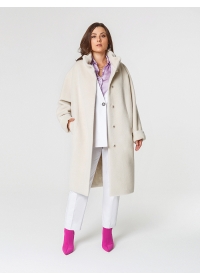 Пальто женское среднее КМ553 TL белый лотос