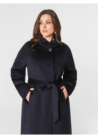 Пальто женское длинное КМ1134 Ven синий