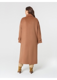 Пальто женское длинное КМ1101 Ven кэмел