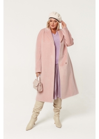 Пальто женское длинное КМ1077 TL розовый жемчуг
