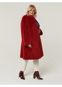 Пальто женское среднее КМ1136 TL рубиновый