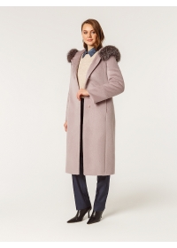 Пальто женское зимнее утепл. КМ180 Z F жемчуг