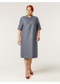Платье женское КМ 2-005 R синий твид