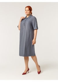 Платье женское КМ 2-005 R синий твид