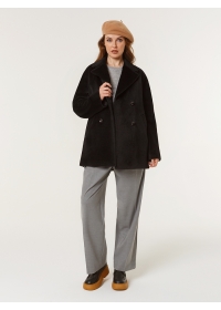 Пальто женское короткое КМ1139 M черный