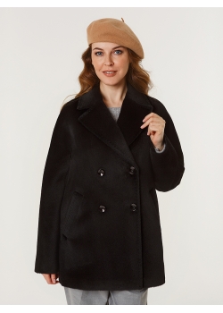 Пальто женское короткое КМ1139 M черный