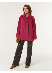 Пальто женское короткое КМ1139 Cr розовый