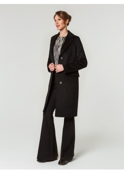 Пальто женское среднее КМ987-1 DS черный