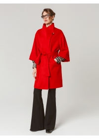 Пальто женское короткое КМ130-1 Vega красный