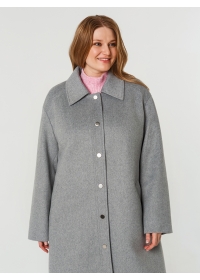 Пальто женское короткое КМ1160 OLZ серый