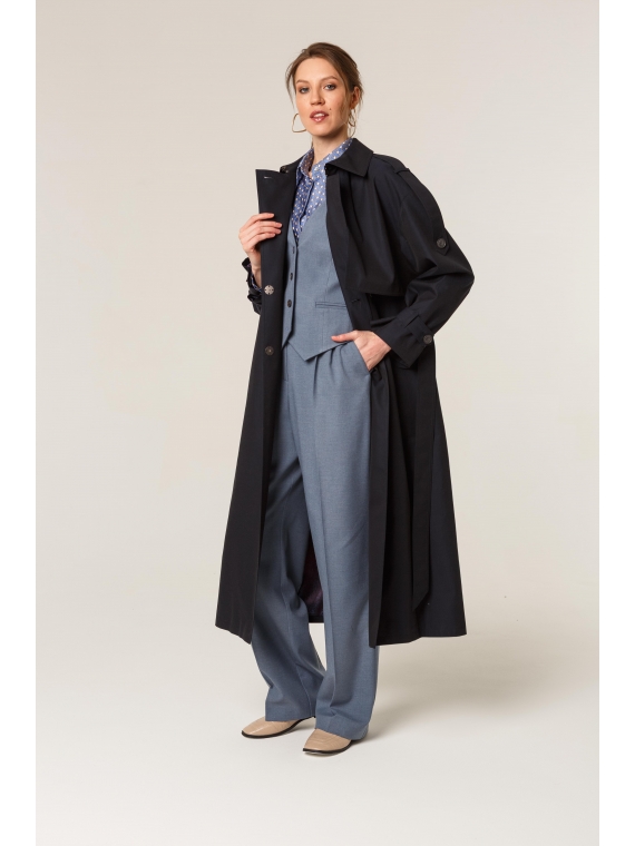Плащ женский КМ1169 TL т.синий