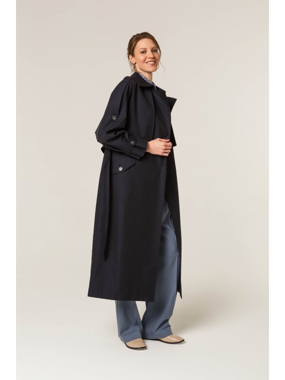 Плащ женский КМ1169 TL т.синий