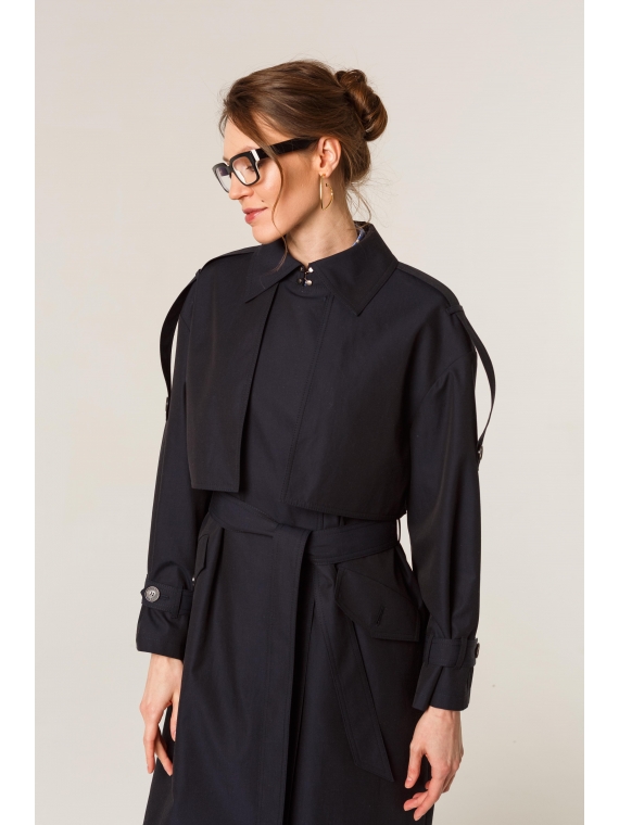 Плащ женский КМ1169 TL т.синий