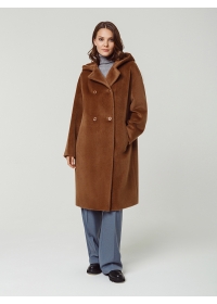 Пальто женское среднее КМ1146 TL карамель