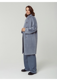 Пальто женское среднее КМ689-1 TL голубой дым
