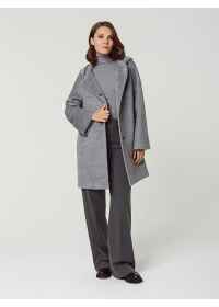 Пальто женское короткое КМ380-2 TL св.серый