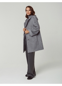 Пальто женское короткое КМ380-2 TL св.серый