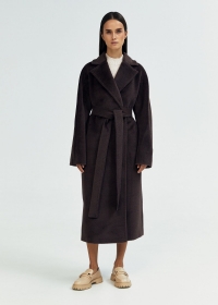 Пальто женское длинное С501L трюфель