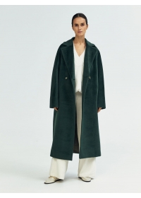 Пальто женское длинное С501L травяной