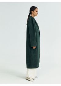 Пальто женское длинное С501L травяной