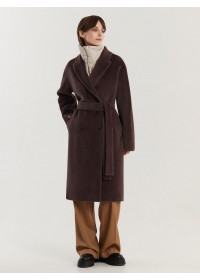 Пальто женское среднее С535L трюфель
