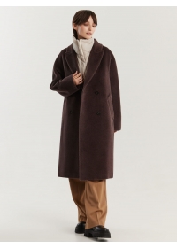 Пальто женское среднее С535L трюфель