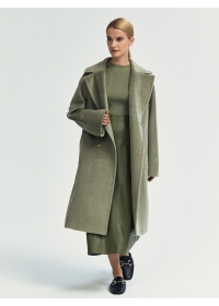 Пальто женское среднее С533L оливковый