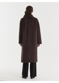 Пальто женское длинное С530L шоколад