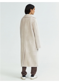 Пальто женское длинное С520L зефирный