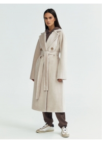 Пальто женское длинное С520L зефирный