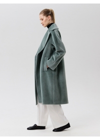 Пальто женское длинное С548 L фисташковый