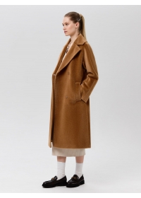 Пальто женское длинное С548 L св.кэмел
